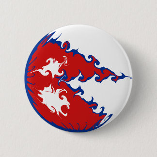 Gnarly Flagge Nepals Button