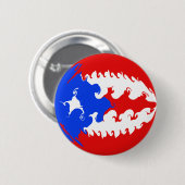 Gnarly Flagge Puertos Rico Button (Vorne & Hinten)