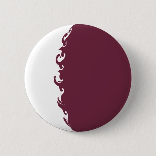 Gnarly Flagge Qatars Button (Vorderseite)