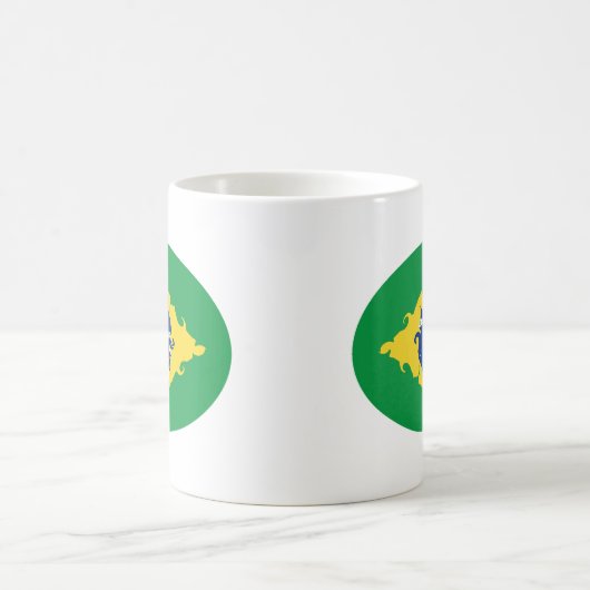 Gnarly Flaggen-Tasse Brasiliens Kaffeetasse (Mittel)