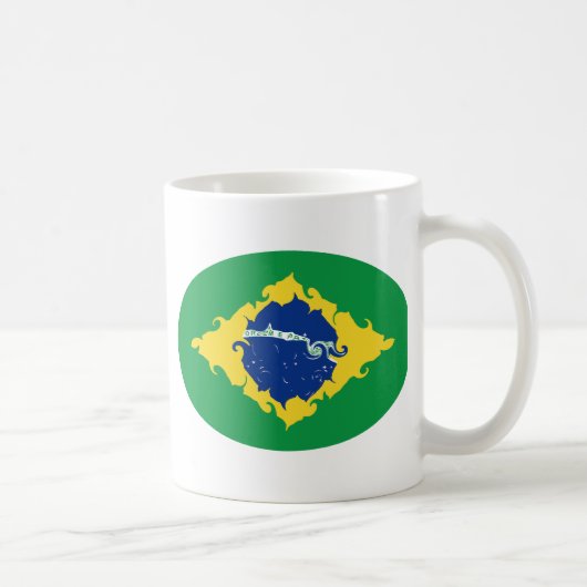 Gnarly Flaggen-Tasse Brasiliens Kaffeetasse (Rechts)