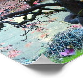 Gnarly Herbst Japanischer Ahornbaum Poster (Ecke)