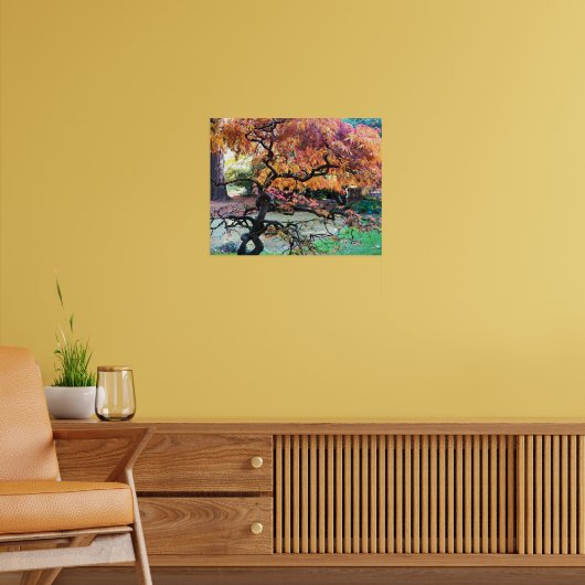 Gnarly Herbst Japanischer Ahornbaum Poster (Wohnzimmer 2)