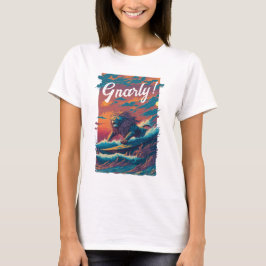 Gnarly! Löwensurfer, Personalisiert T-Shirt