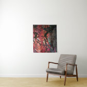 Gnarly Red Japan Maple and Bamboo Fence Wandteppich (Beispiel)