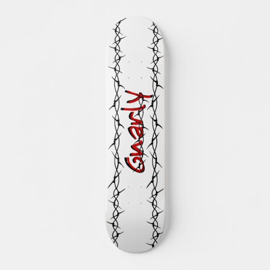Gnarly Stacheldraht Skateboard (Vorne)