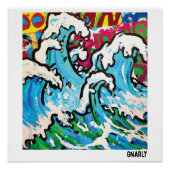 Gnarly Surf Art Poster (Vorderseite)