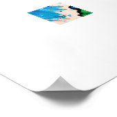 Gnarly Surf Wall Art Poster (Ecke)