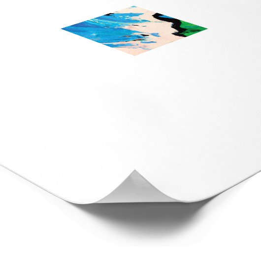 Gnarly Surf Wall Art Poster (Ecke)