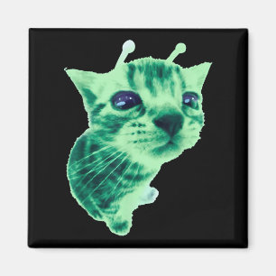 Gnarp Cat Albern Alien Cat Meme Brainrot Meme Funn Magnet
