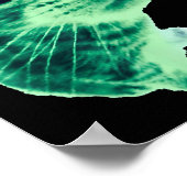 Gnarp Cat Albern Alien Cat Meme Brainrot Meme Funn Poster (Ecke)