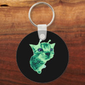 Gnarp Cat Albern Alien Cat Meme Brainrot Meme Funn Schlüsselanhänger (Vorderseite)