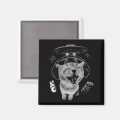 Gnarp Cat Silly Alien Cat Meme Brainrot Funny Meme Magnet (Vorderseite/Rückseite)