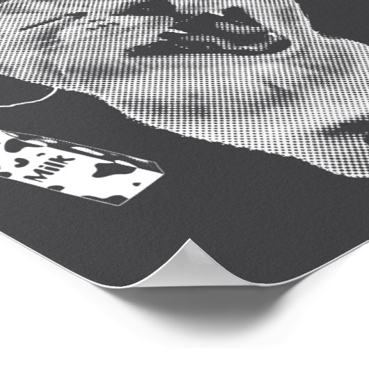 Gnarp Cat Silly Alien Cat Meme Brainrot Funny Meme Poster (Ecke)