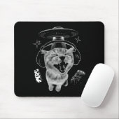 Gnarp-Katze Dummes Alien-Katze Meme Brainrot Lusti Mousepad (Mit Mouse)