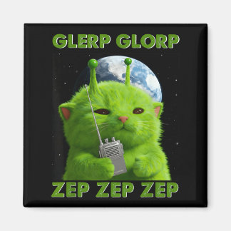 Gnarp Katze Dummes Alien-Katze-Meme Brainrot-Meme Magnet