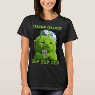 Gnarp-Katze Dummes Alien-Katze Meme Brainrot Meme T-Shirt