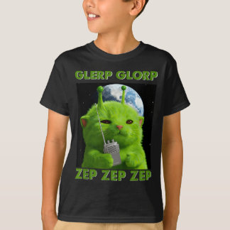 Gnarp Katze Dummes Alien-Katzen-Meme Brainrot-Meme T-Shirt