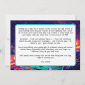 Gnaw-oder-Leckerei: Spuk Underpass Halloween-Karte Einladung (Rückseite)