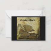 Gnawbone-Papierbuch markiert Mitteilungskarten (Vorderseite)