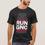 GNC ausführen auf "Black Essential" T-Shirt (Vorderseite)
