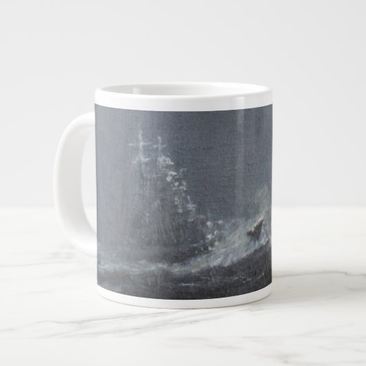 Gneisenau Sturm in der Nordsee 1940. 2006 Jumbo-Tasse (Vorderseite Links)