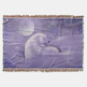 Gnetle Winter Polar Bär und Cube Wildlife Fantasy Decke (Vorderseite)