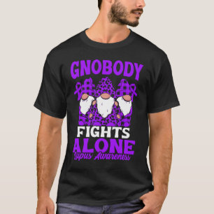 Gnobody kämpft allein Lupus Ribbon Gnome Lupus Awa T-Shirt