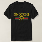Gnocchi lustige Lebensmittel Designer Logo Trendy T-Shirt (Design vorne)