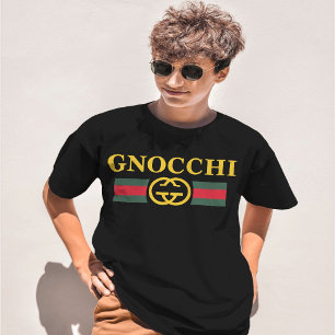 Gnocchi lustige Lebensmittel Designer Logo Trendy T-Shirt