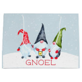 Gnoel Christmas Gnomes Große Geschenktüte (Vorderseite)