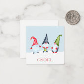 Gnoel Christmas Gnomes Note Card Mitteilungskarte (Vorderseite/Rückseite Beispiel)