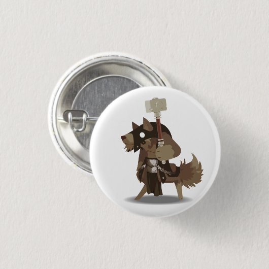 Gnoll Rohlings-Knopf Button (Vorne & Hinten)
