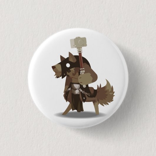 Gnoll Rohlings-Knopf Button (Vorderseite)
