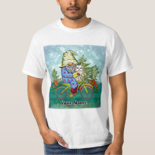 Gnom auf Fahrrad T-Shirt