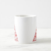Gnom-Christbaum Frohe Weihnachten Kaffeetasse (Mittel)