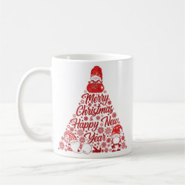Gnom-Christbaum Frohe Weihnachten Kaffeetasse