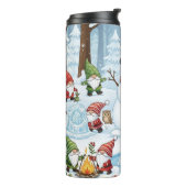 Gnom-Christmasdorf-Extravaganz Thermosbecher (Nach links gedreht)