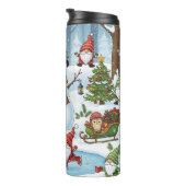 Gnom-Christmasdorf-Extravaganz Thermosbecher (Nach rechts gedreht)