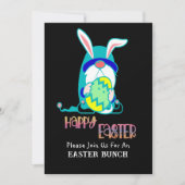 Gnom & Ei Frohe Ostern Brunch Einladung (Vorderseite)