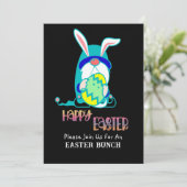 Gnom & Ei Frohe Ostern Brunch Einladung (Stehend Vorderseite)
