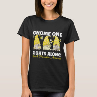 Gnom Eins kämpft allein Gelbe Präventionsaufklärun T-Shirt