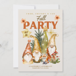 Gnom-Erntedankfest-Party Einladung