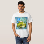 Gnom fährt Auto T-Shirt (Vorne ganz)