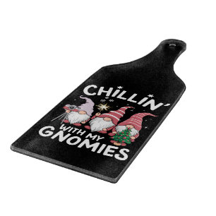 Gnom-Familien-Weihnachten Chillen Mit Meinen Gnome Schneidebrett