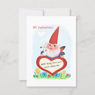 Gnom Fee Klein Traditionell Vintage Valentinstag Einladung