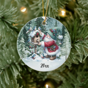 Gnom - Frohe Weihnachten über die Meilen hinweg Or Keramik Ornament