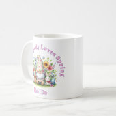 Gnom Frühling Kaffeetasse (Vorderseite Links)
