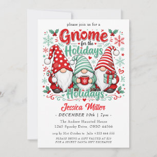 "Gnom für die Feiertage" Weihnachtseinladung Einladung