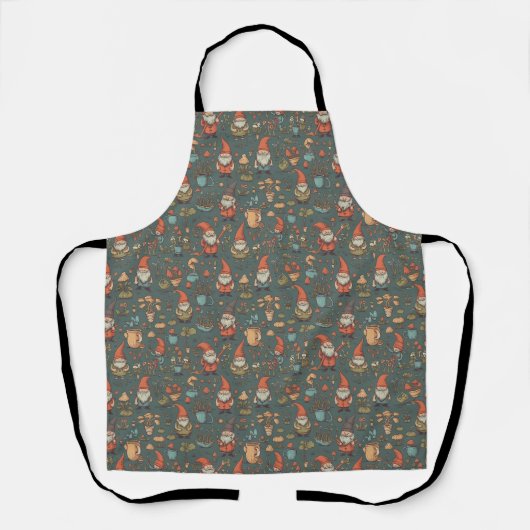 Gnom-Garten-Allover-Schürze Schürze (Vorderseite)